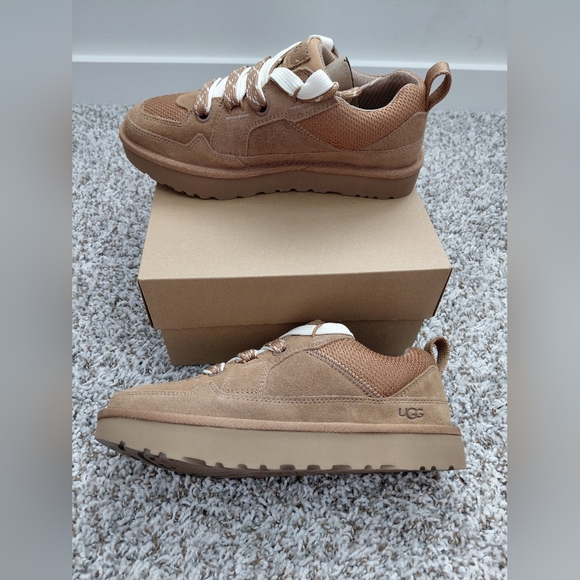 UGG Tan Sneakers with Cream Laces - Picture 5 of 9